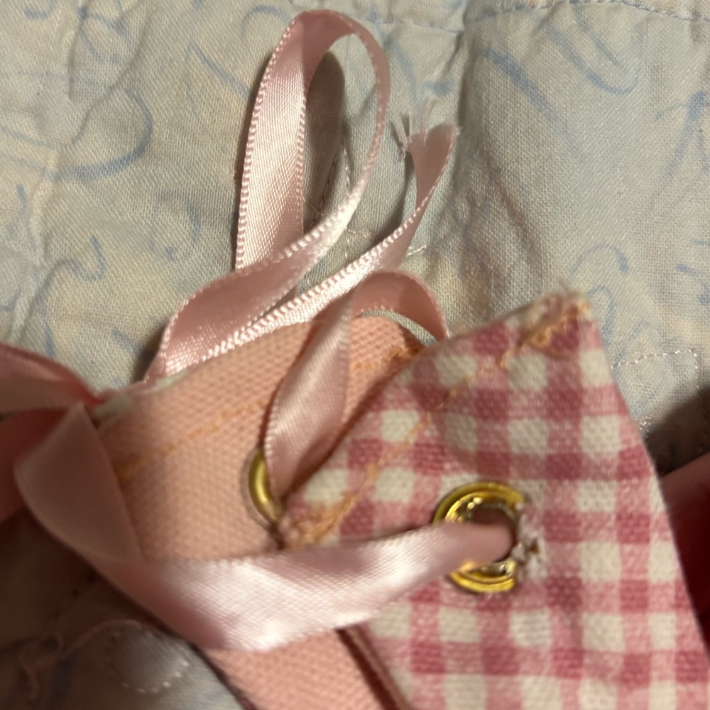 Handmade Pink Gingham Corset Top - Picture 2 of 5